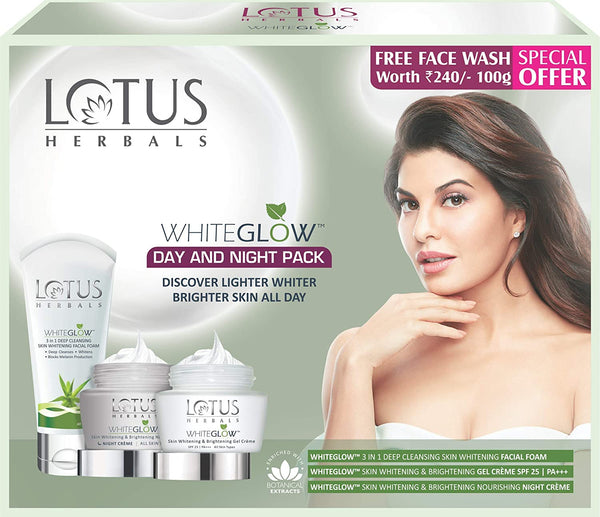 SKINCARE LOTUS DAY & NIGHT COMBO PACK 3-IN-1